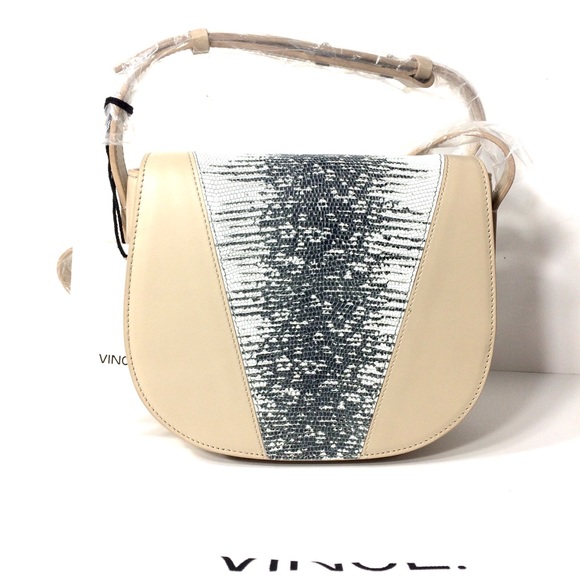 Vince Lizard Embossed Leather Crossbody Bag - Picture 5 of 8